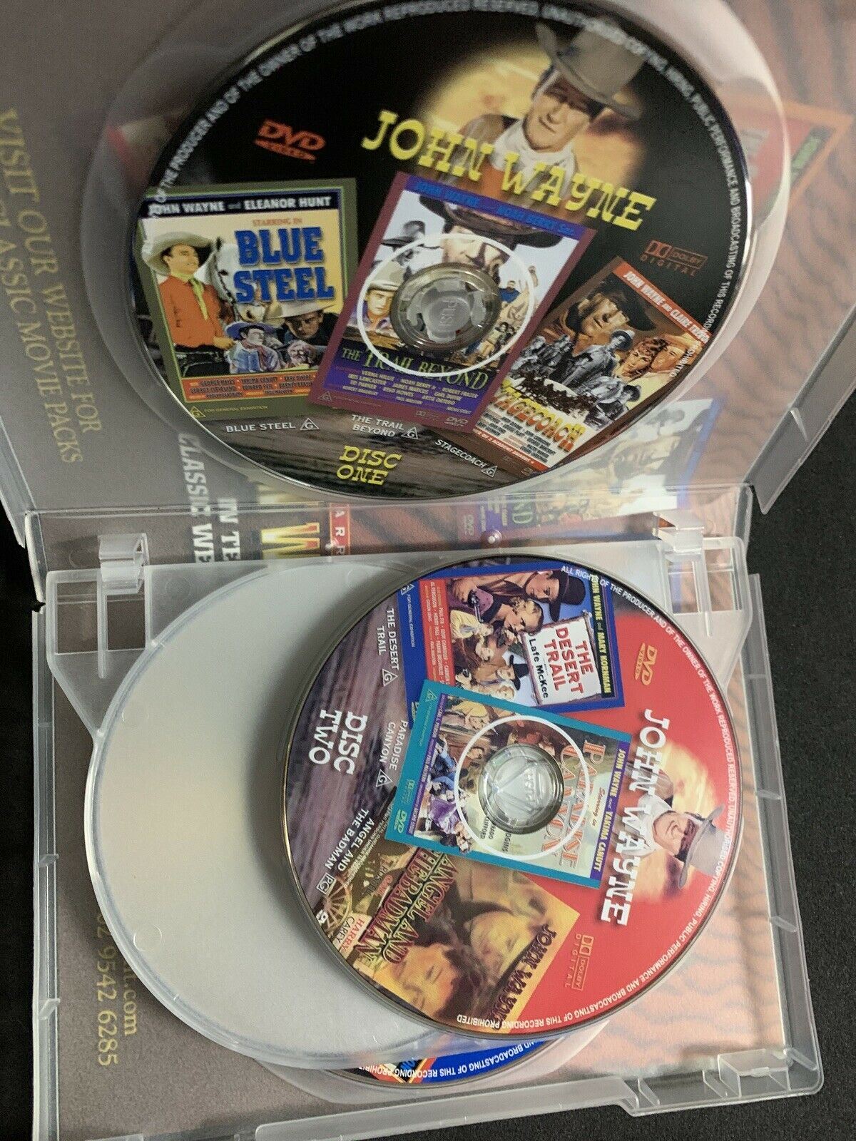 John Wayne in 10 Classic Westerns (4 Disc DVD Set) PAL  (Aus)