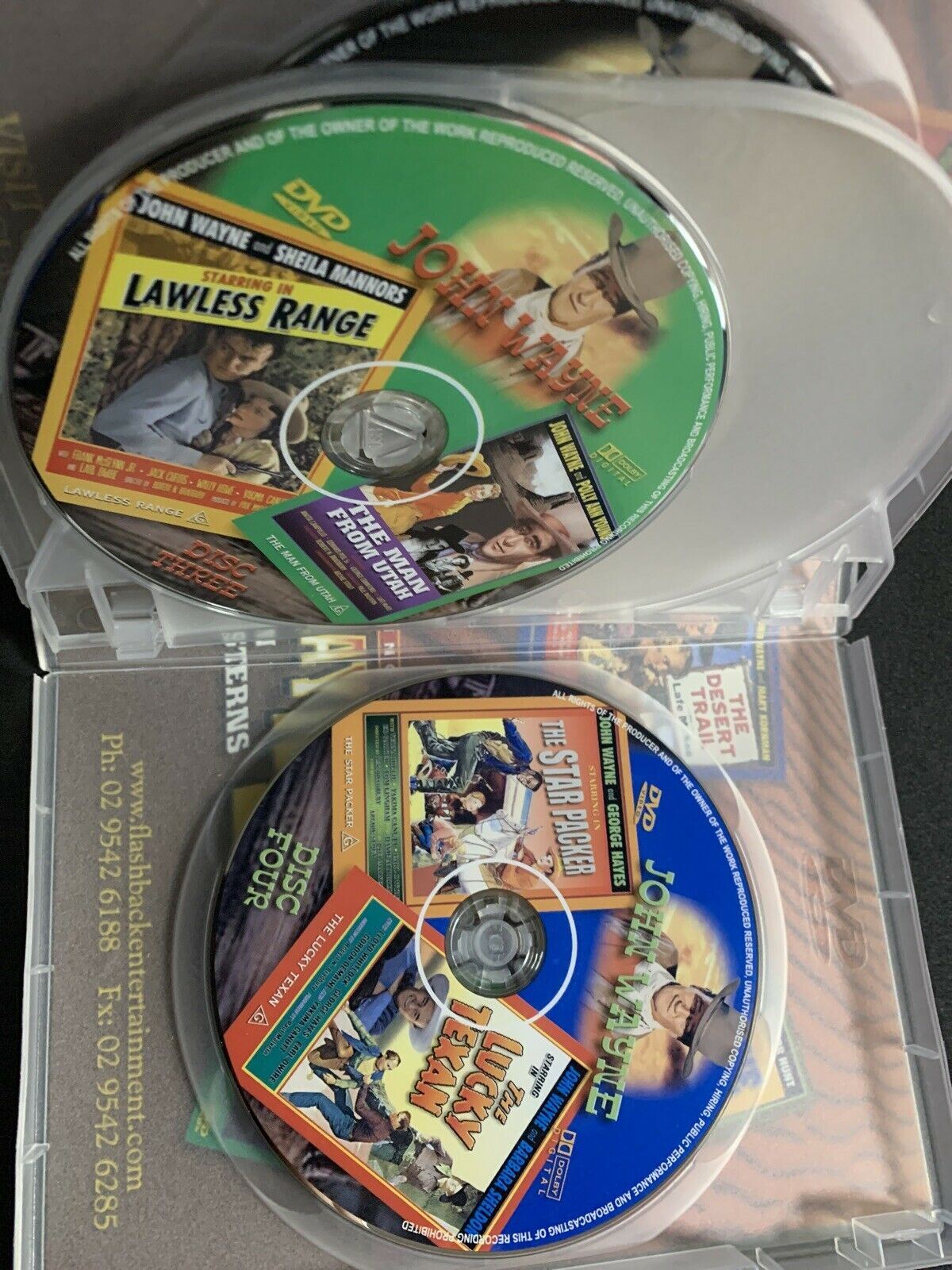John Wayne in 10 Classic Westerns (4 Disc DVD Set) PAL  (Aus)