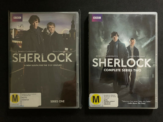 Sherlock : Series 1 & 2 (DVD, 2010, 4-Disc Set) Region 4