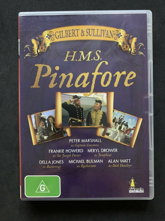 Gilbert & Sullivan H.M.S. Pinafore (DVD, 1982) Peter Marshall, Frankie Howerd, M