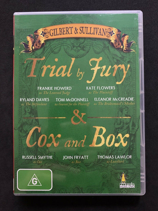 Gilbert & Sullivan - Trial By Fury & Cox and Box (DVD,1984) Frankie Howerd