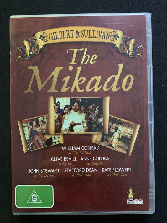 Gilbert & Sullivan The Mikado (DVD, 1982) William Conrad, Clive Revill, Kate Flo