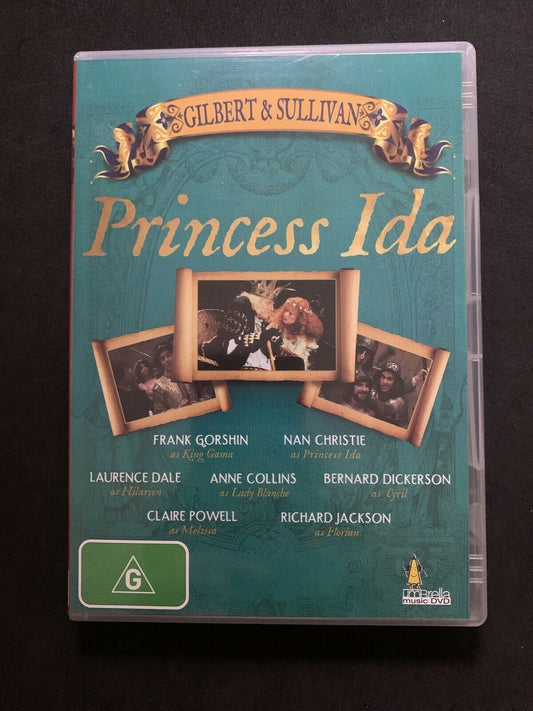 Gilbert & Sullivan PRINCESS IDA opera (DVD, 1982) Frank Gorshin, Neil Howlett, L
