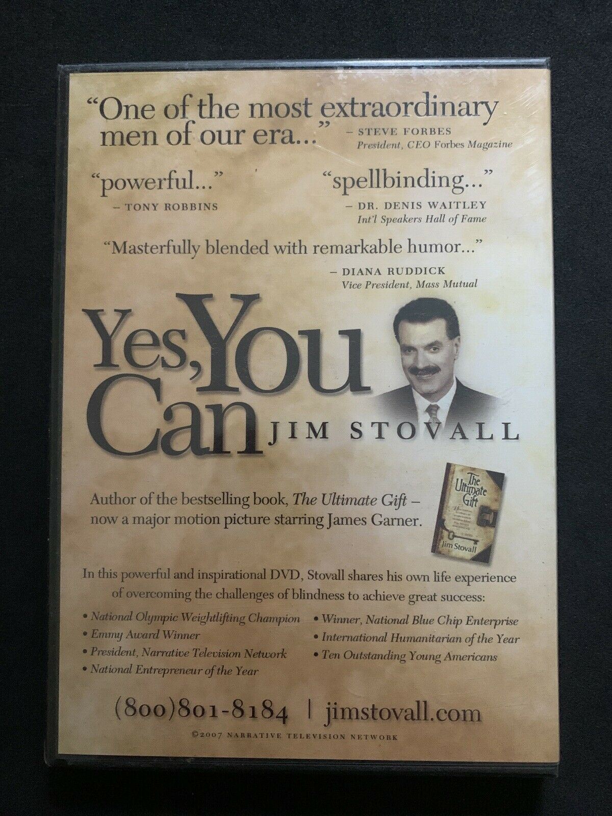 *New Sealed* Yes, You You Can - Jim Stovall DVD