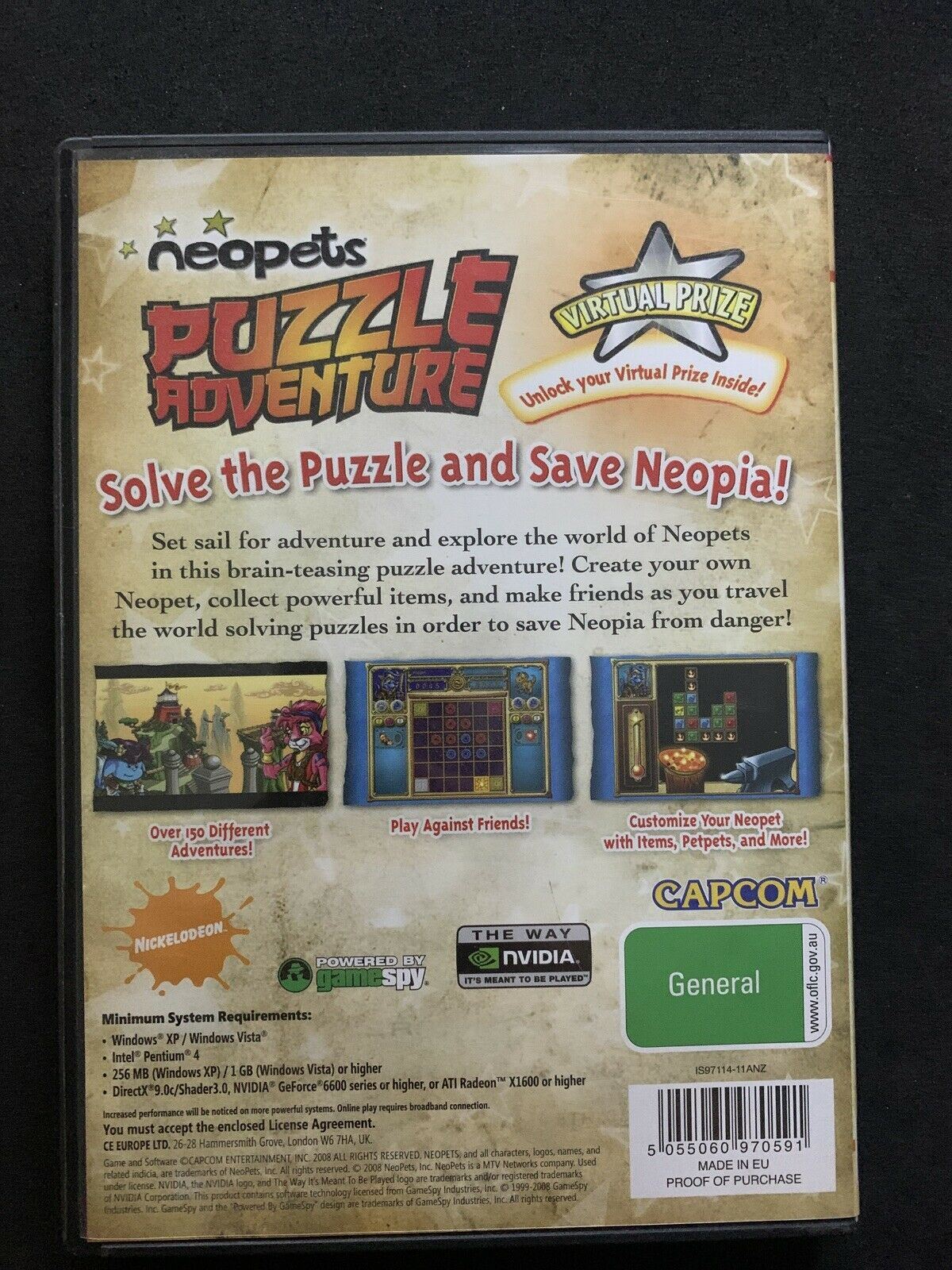 Neopets - Puzzle Adventure CAPCOM PC Windows Game