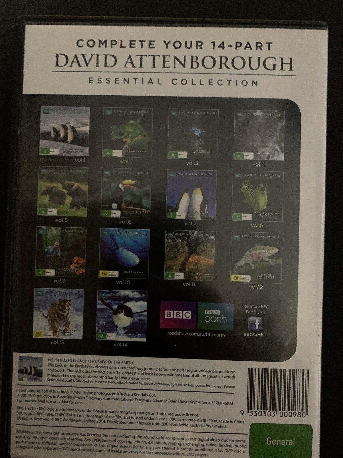 David Attenborough: Essential Collection (DVD, 2008, 14-Disc Set) BBC Earth