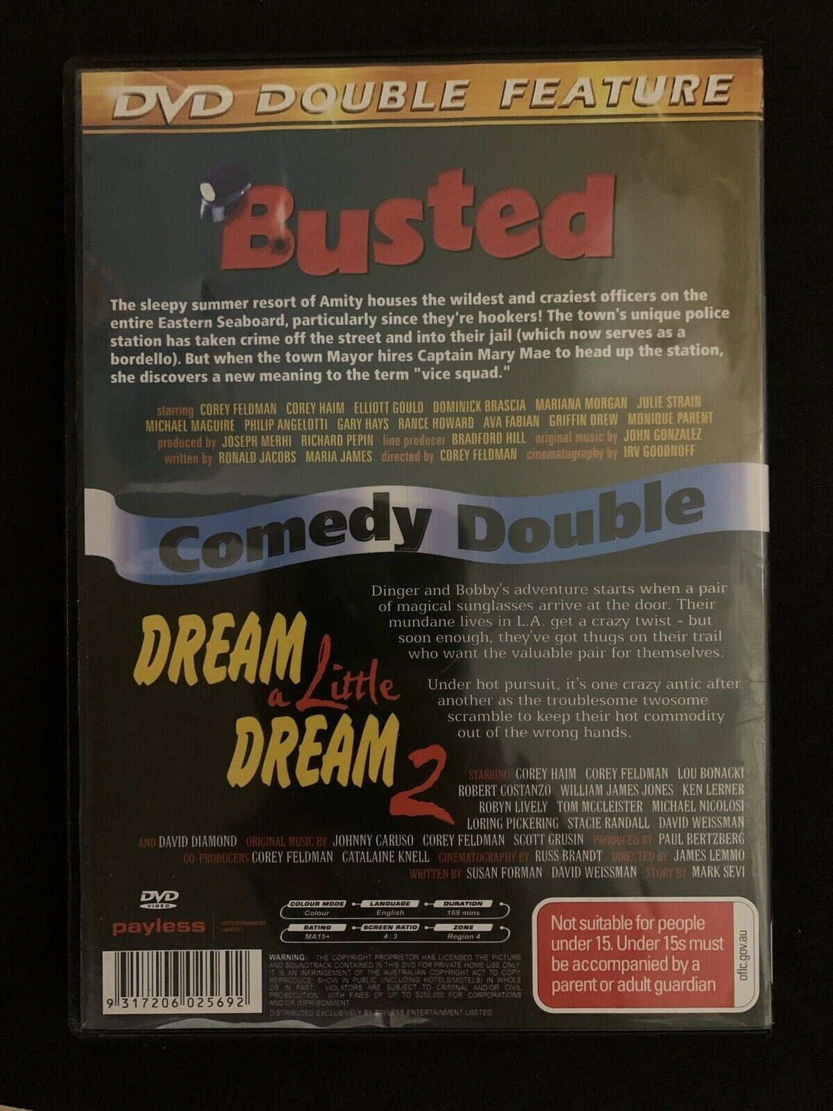 Busted / Dream a Little Dream 2 (DVD) Corey Feldman, Corey Haim - Region 4