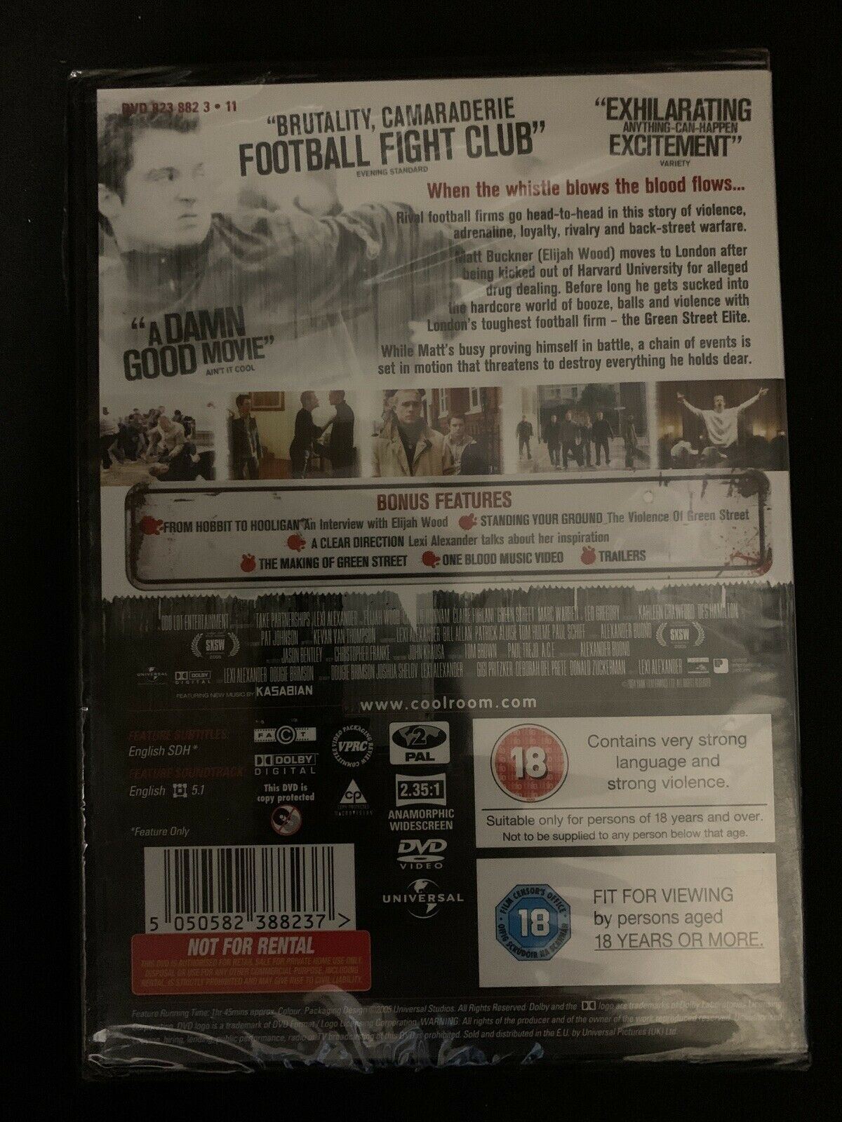 *New Sealed* Green Street Hooligans (DVD, 2005) Region 2