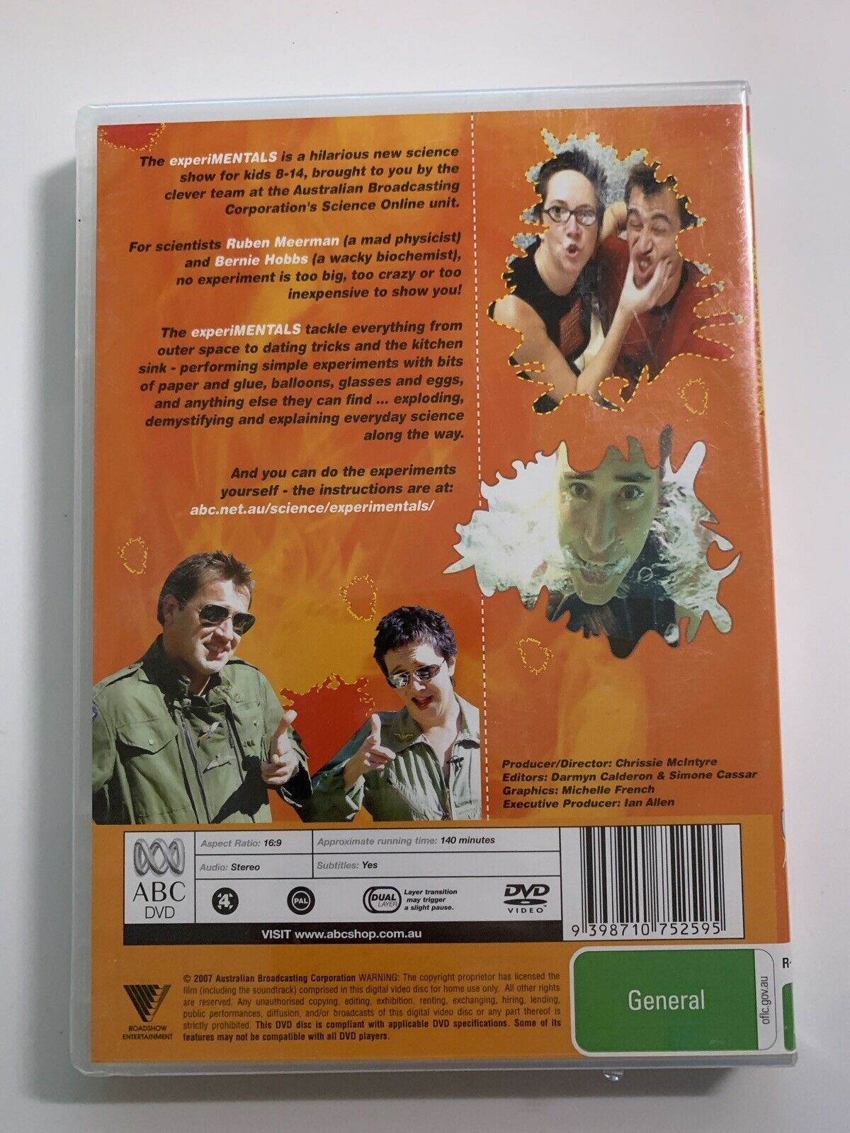 *New Sealed* The Experimentals - Science For Kids (DVD, 2007) Region 4. ABC Kids