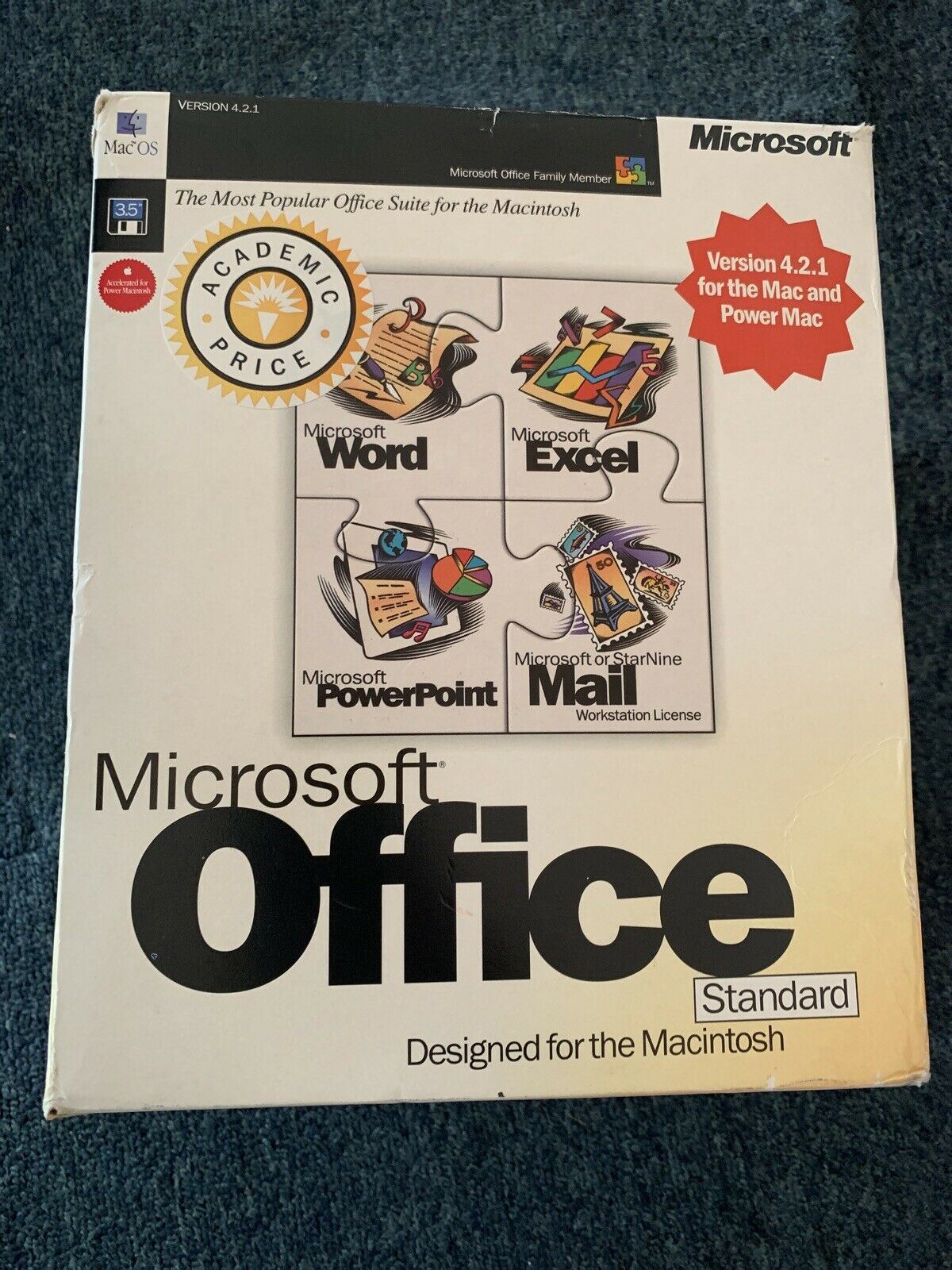 Microsoft Office 4.2.1 for Mac and Power Mac - 1994 Vintage