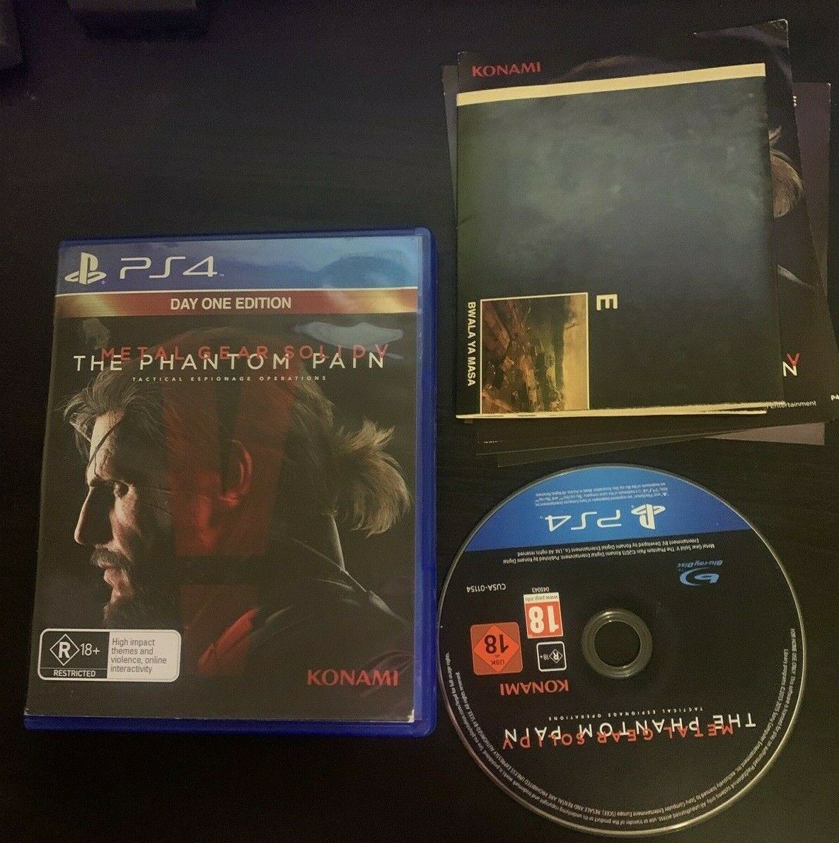 Metal Gear Solid V: The Phantom Pain - Day One Edition PS4 With Map