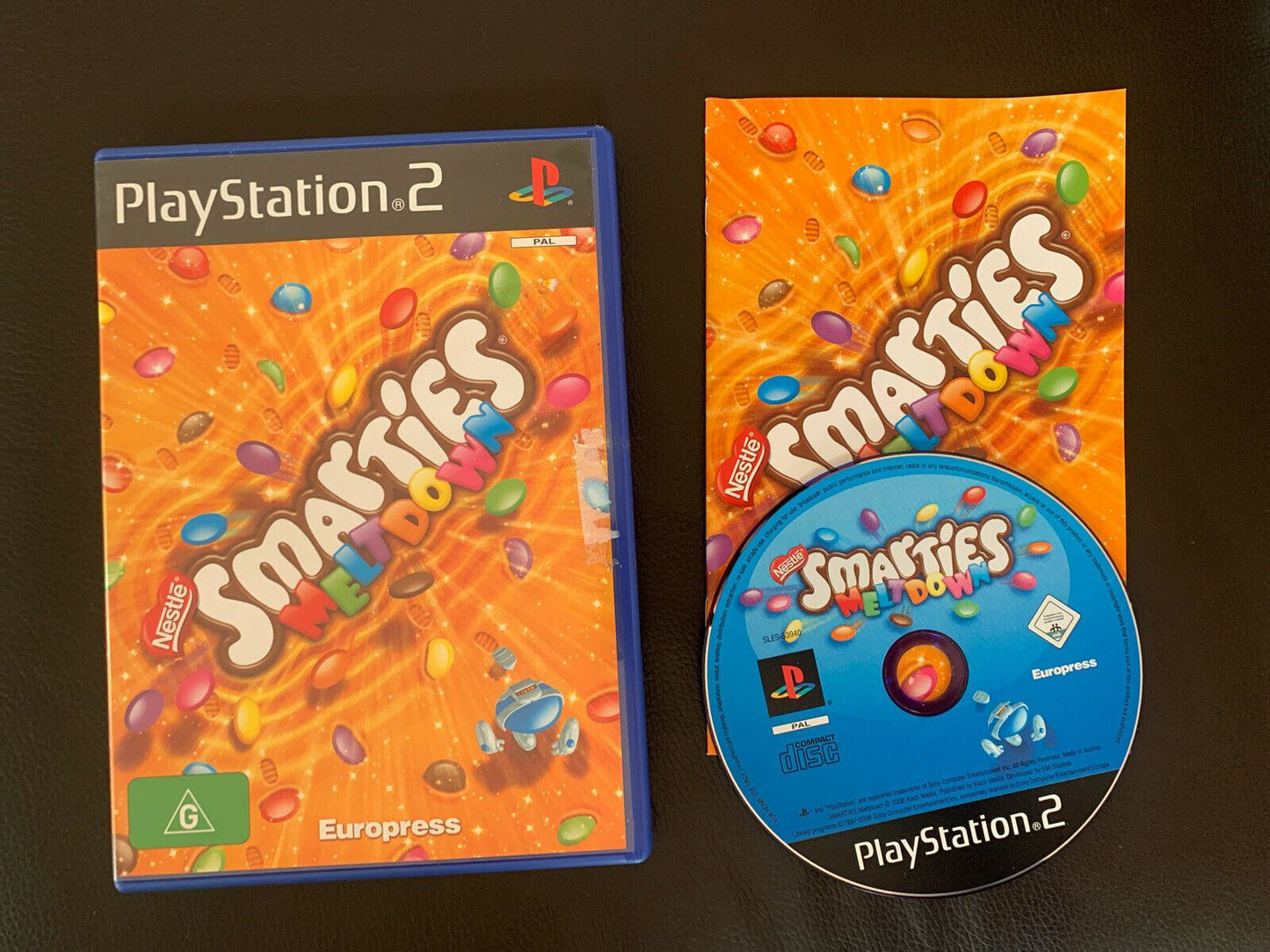 Smarties Meltdown PS2 game With manual