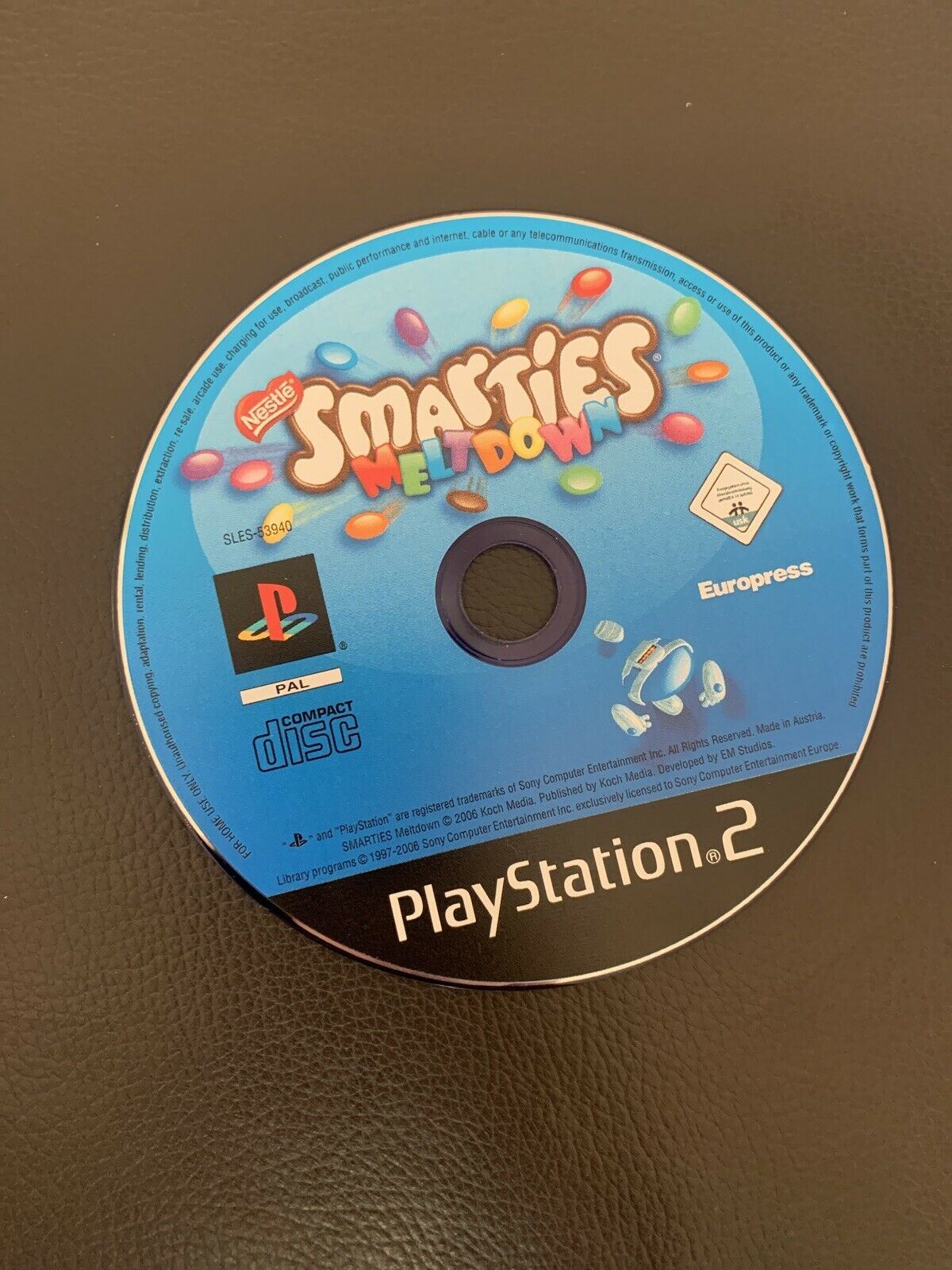 Smarties Meltdown PS2 game With manual