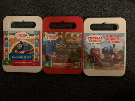 3x Thomas & Friends DVD Region 4  - Truckloads of Fun! The Party Surprise...