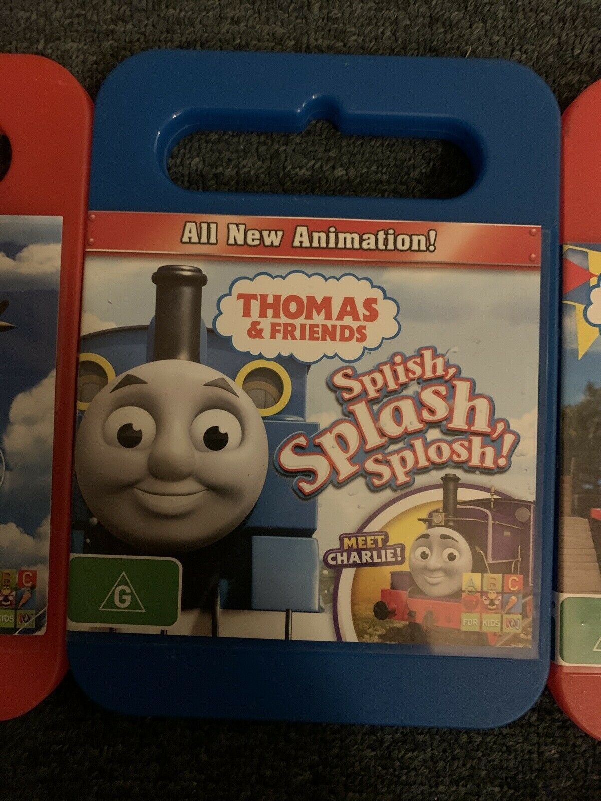 3x Thomas & Friends DVD - Curious Cargo Splish, Splash, Splosh! Party Surprise