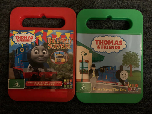 2x Thomas & Friends DVD - The Party Surprise, Rusty Saves The Day - Region 4