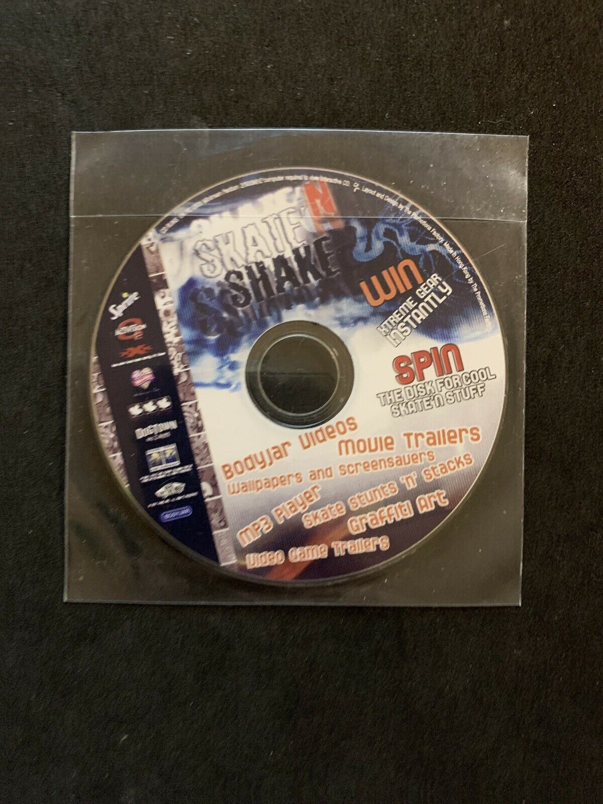 Sprite Skate N Shake Promotional CD - Contains Games, Skateboarding Videos &More