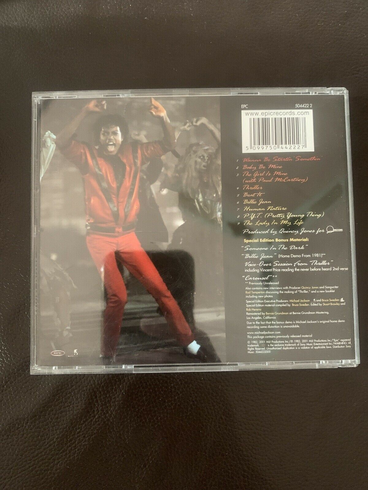 Michael Jackson Thriller Special Edition CD