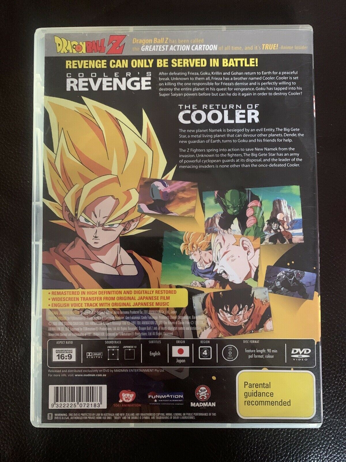 Dragon Ball Z Cooler's Revenge / The Return of Cooler (DVD) Region 4
