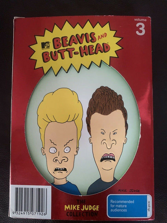Beavis and Butthead - The Mike Judge Collection : Vol 3 (DVD, 2007, 3-Disc Set)