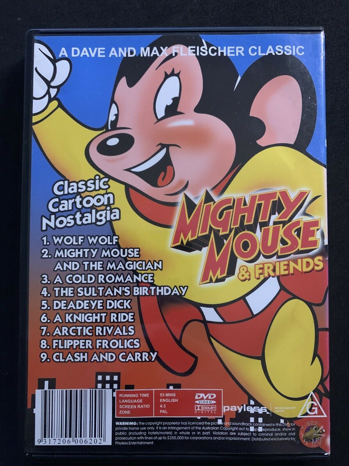MIGHTY MOUSE u0026 FRIENDS Classic Cartoon Nostalgia DVD All Region – Retro Unit