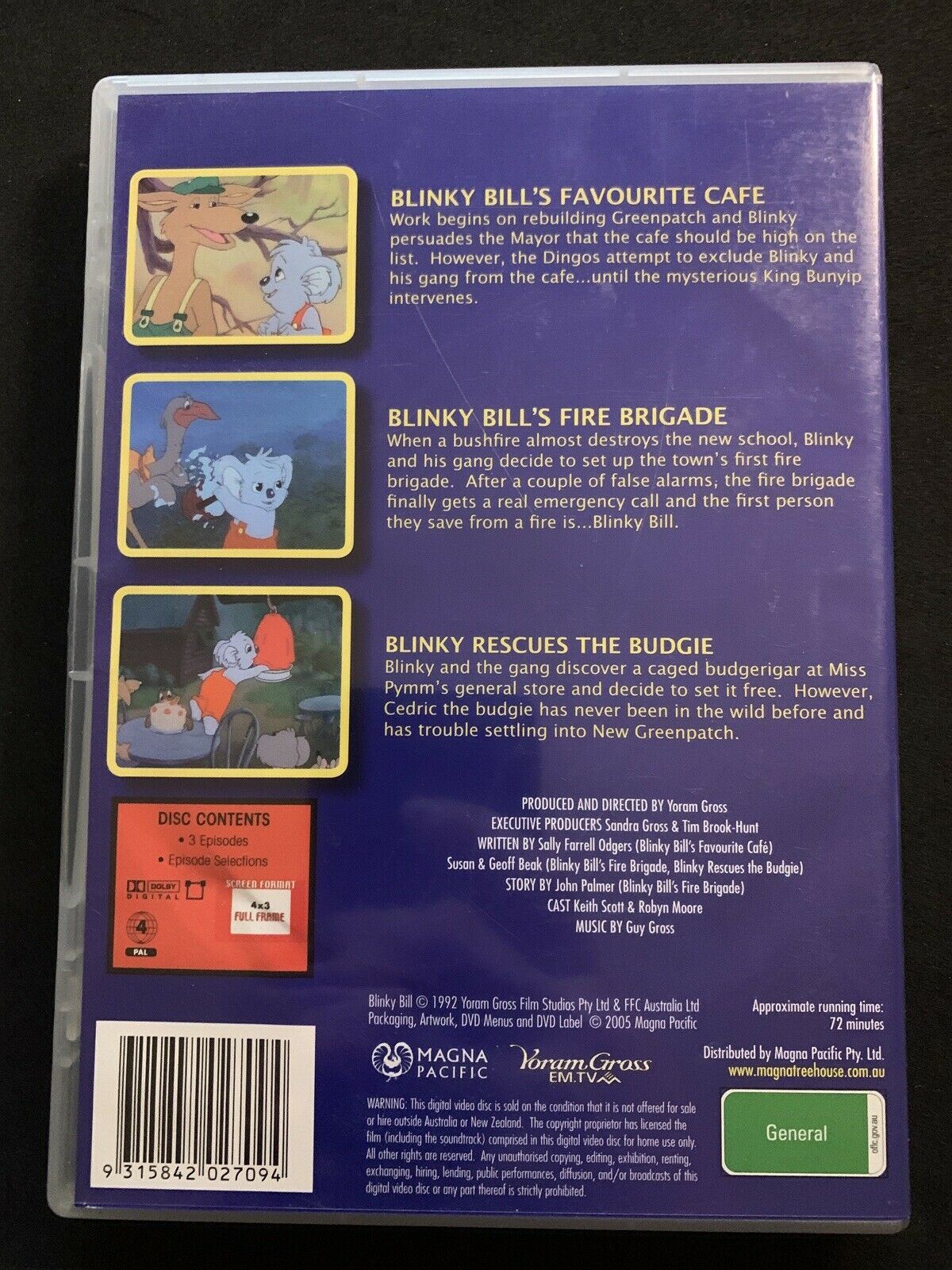 The Adventures of Blinky Bill's Fire Brigade (DVD,1992) Region 4
