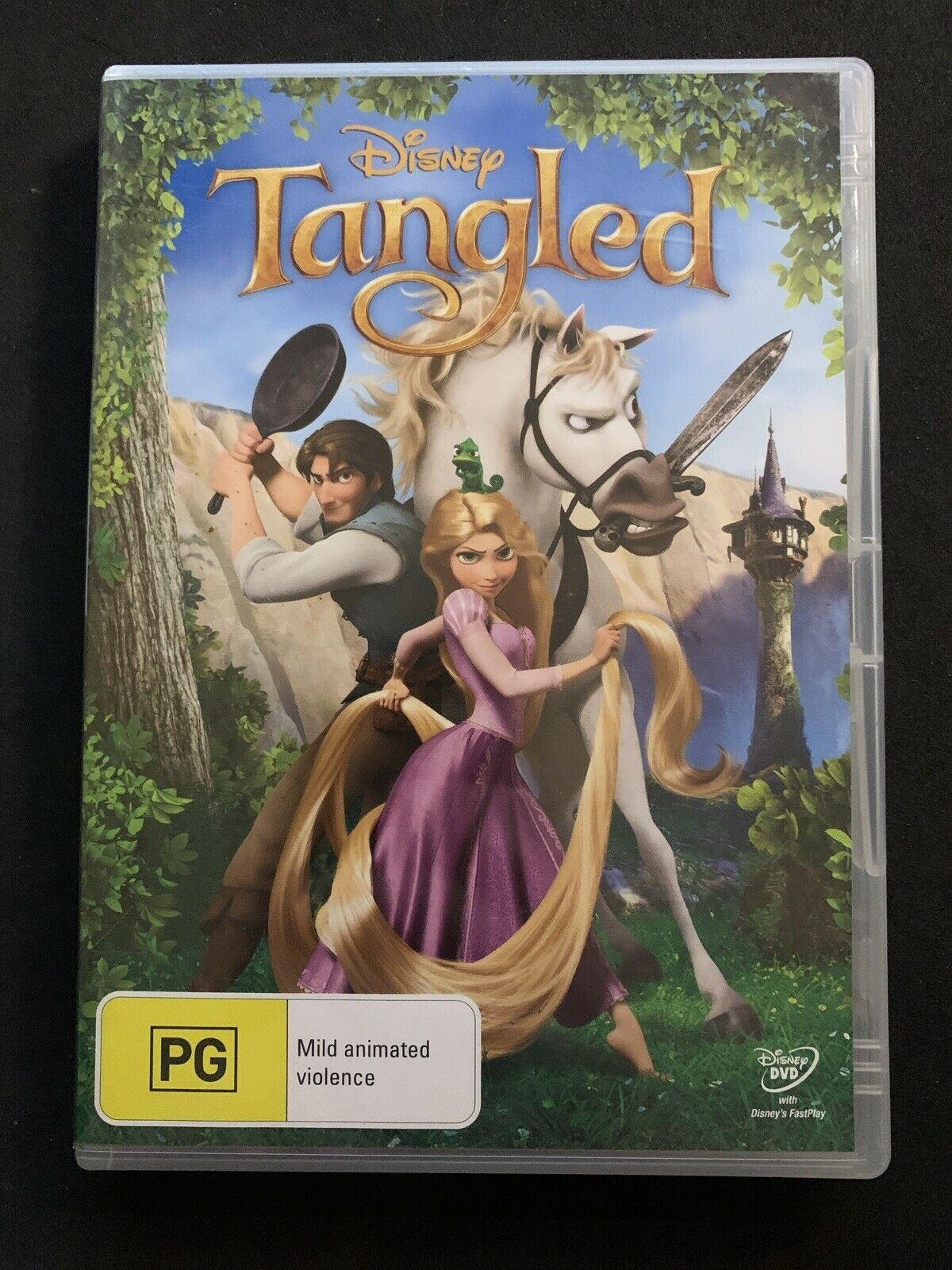 Tangled (DVD, 2010) Mandy Moore, Zachary Levi, Donna Murphy  - Region 4
