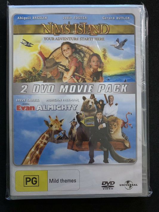 *New Sealed* Nim's Island / Evan Almighty - DVD Region 2,4