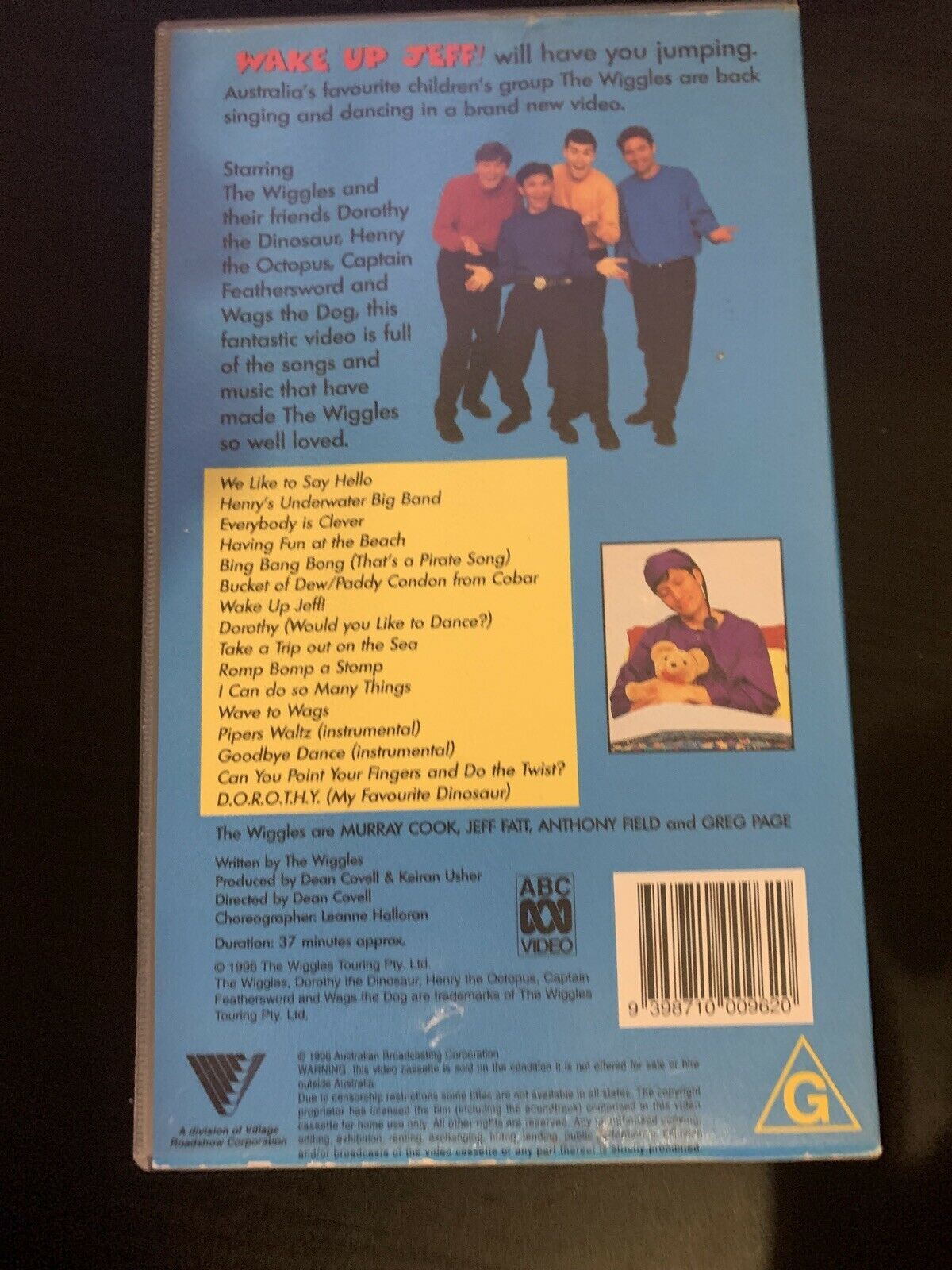 The Wiggles - Wake Up Jeff (VHS, 1996) PAL