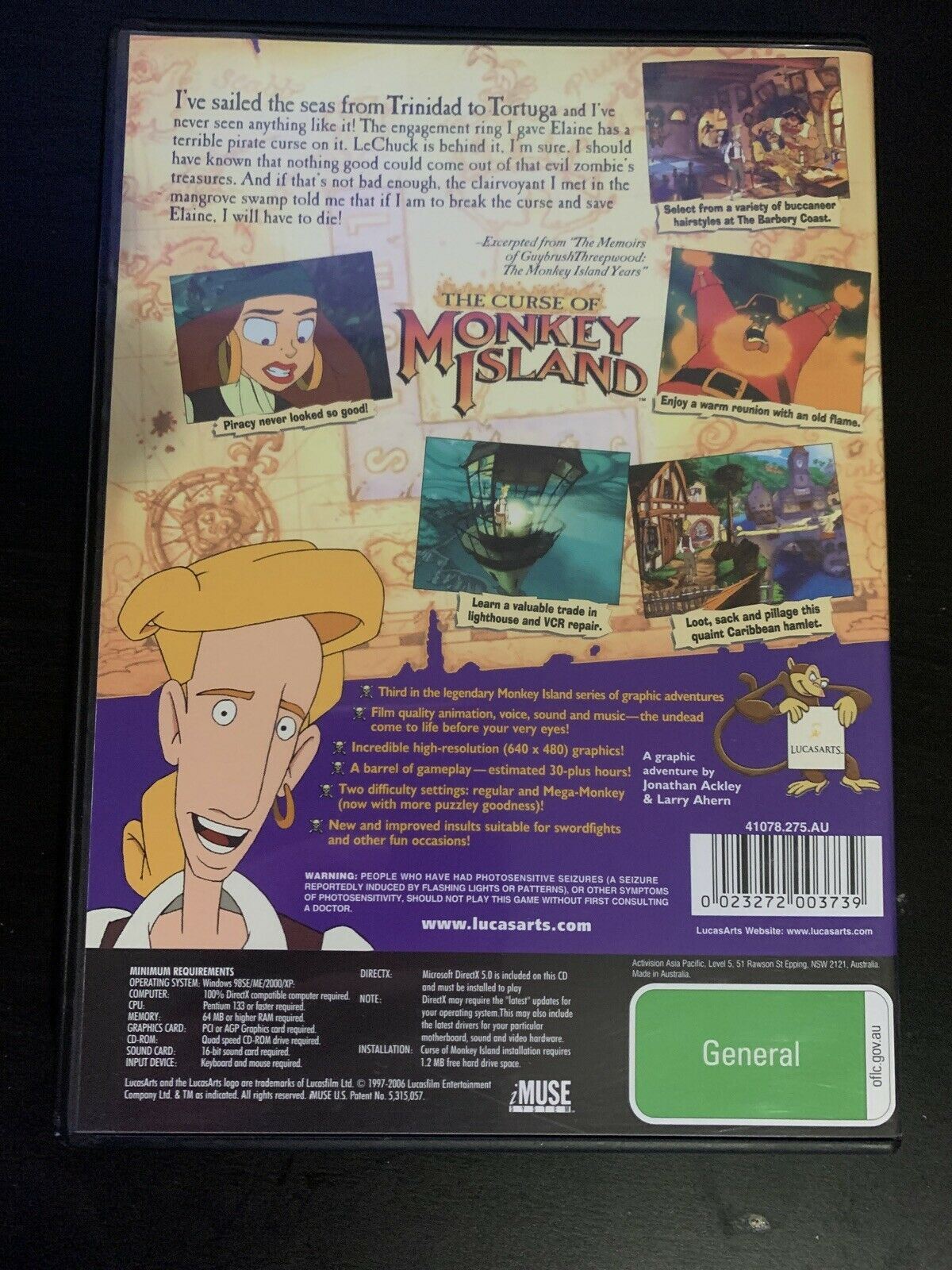 The Curse Of Monkey Island PC CDROM Lucasarts