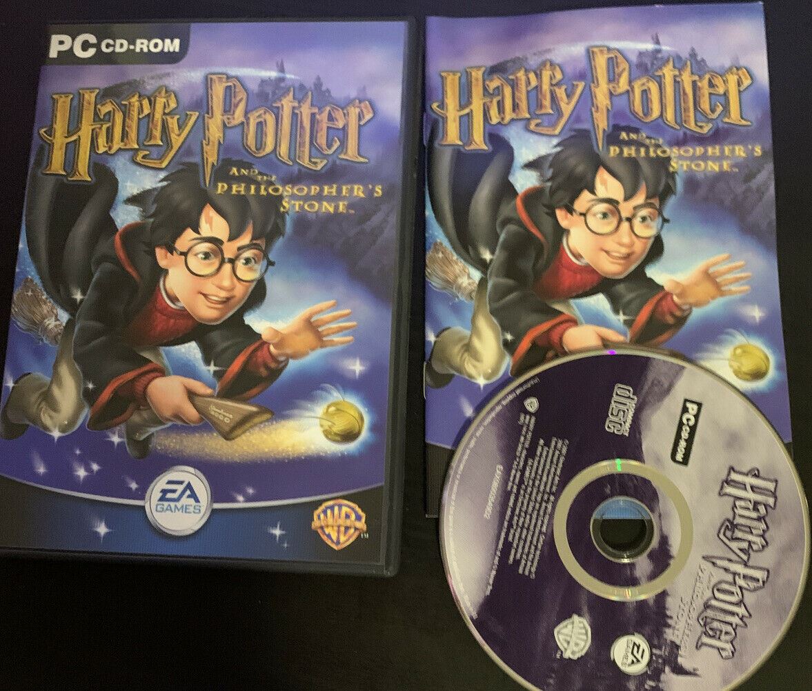 Harry Potter and the Philosopher's Stone (PC CD-ROM, 2001) With Manual