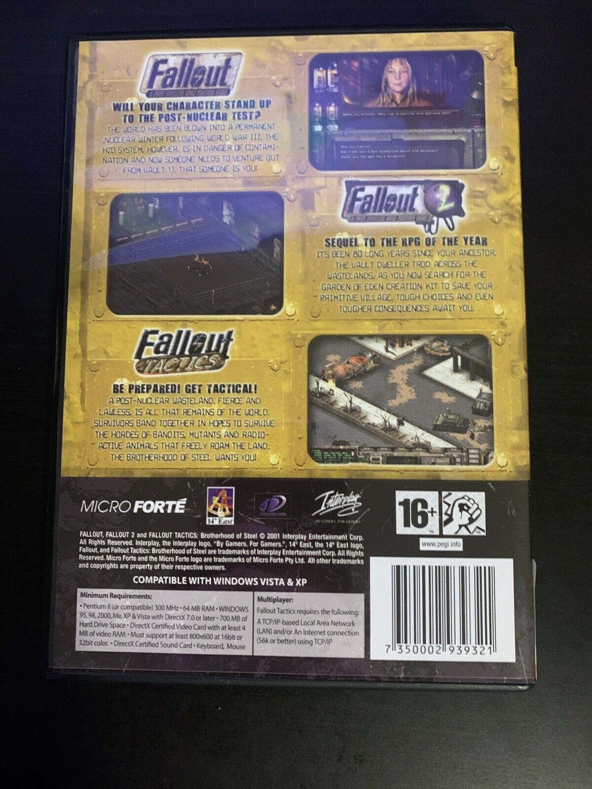 Fallout Collection: Fallout, Fallout 2, Fallout Tactics PC DVD-ROM