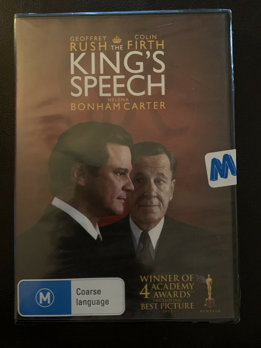 *New Sealed* The King's Speech (DVD, 2010) Colin Firth, Geoffrey Rush. Region 4