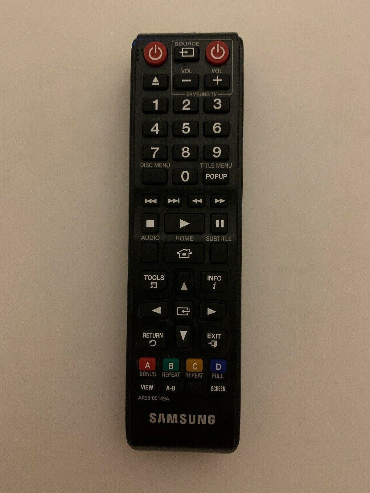 Genuine Samsung TV Original Remote Control AK59-00149A