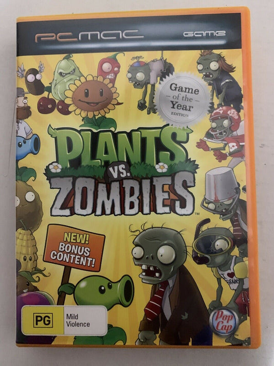 Plants Vs. Zombies Game Of The Year Edition GOTY - PC CDROM Windows