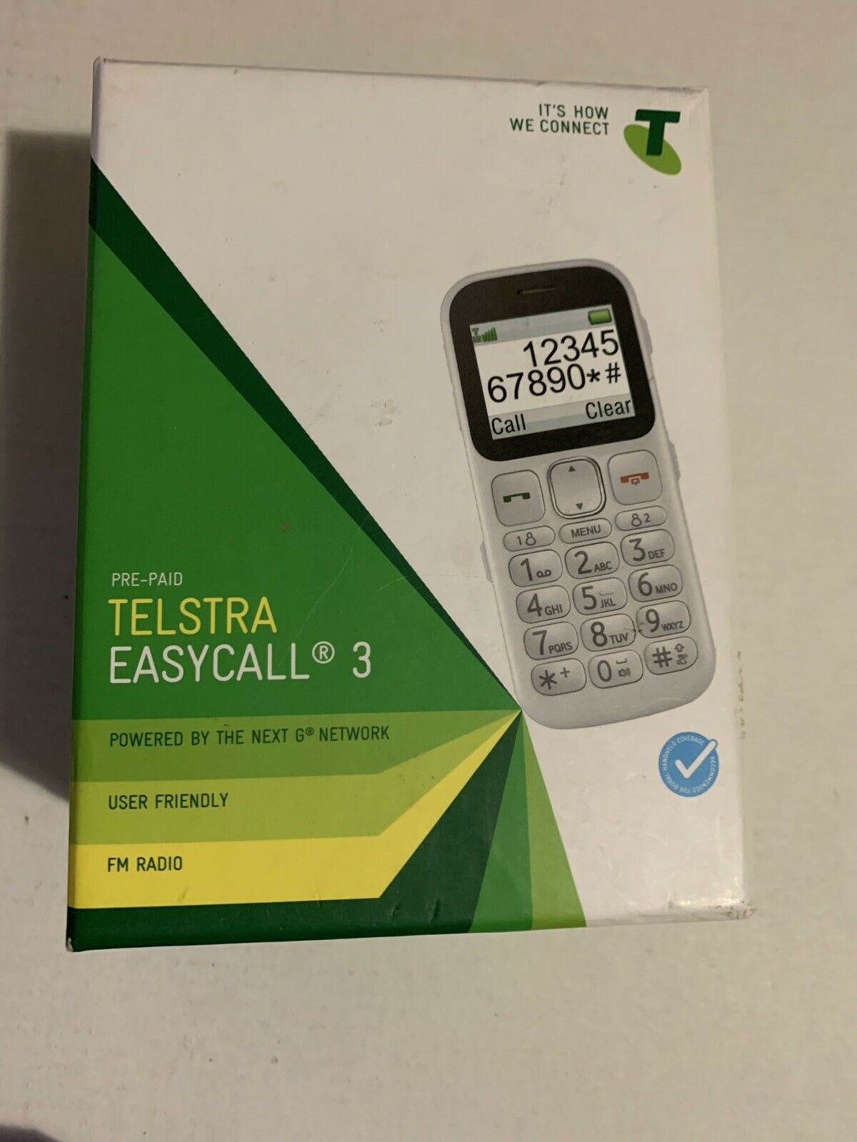 Telstra EasyCall 3 ZTE T303 Next G - Bluetick with Big Buttons Mobile ...