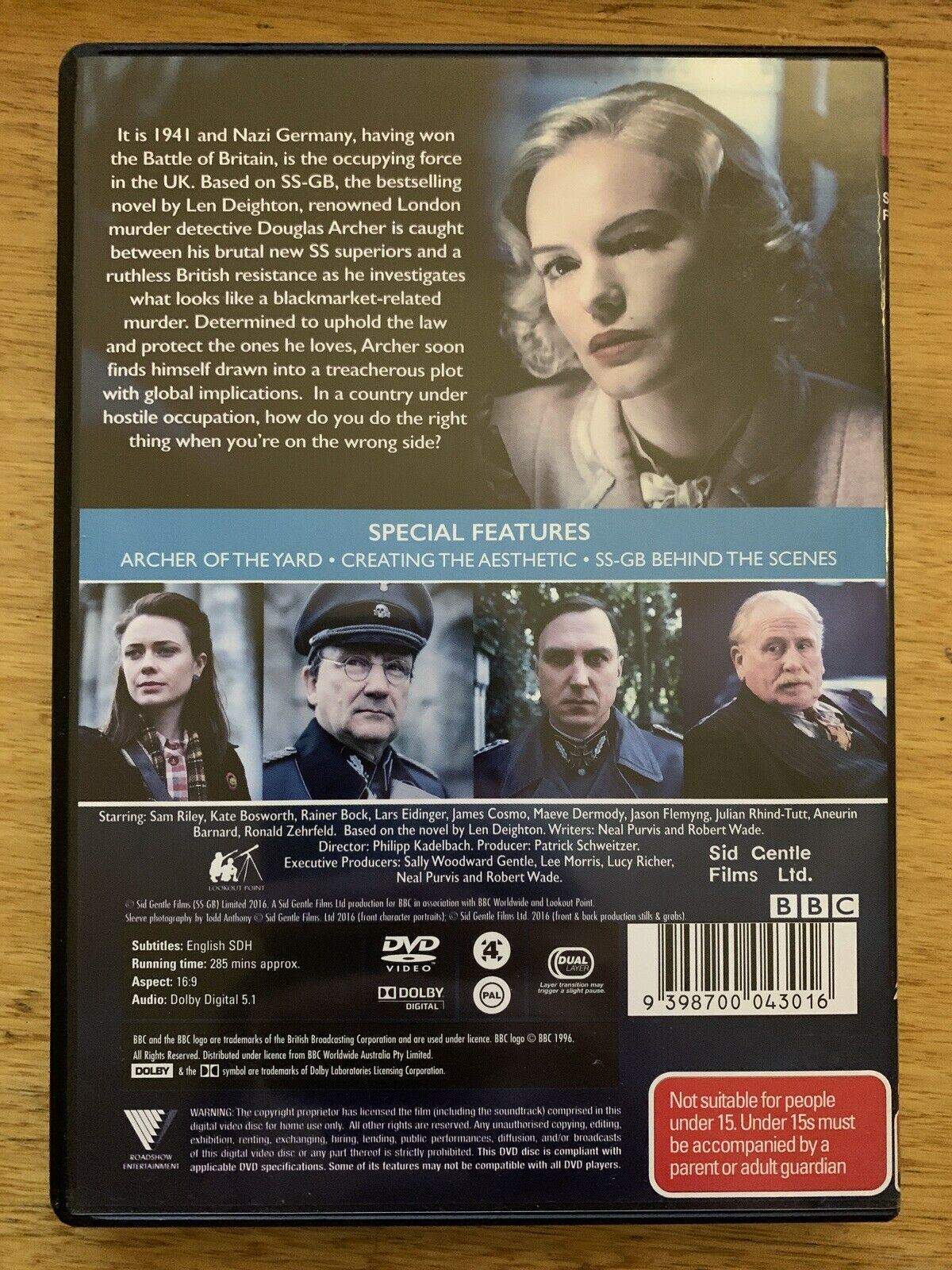 SS-GB (DVD, 2017) BBC Sam Riley, Kate Bosworth, James Cosmo. Region 4