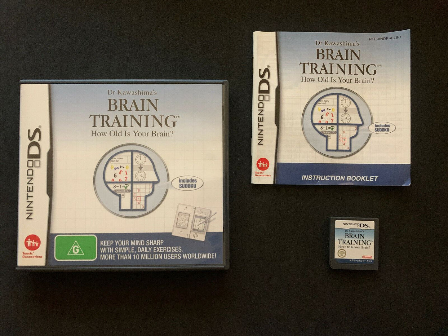 Dr Kawashima’s Brain Training includes Sudoku - Nintendo DS Game with Manual