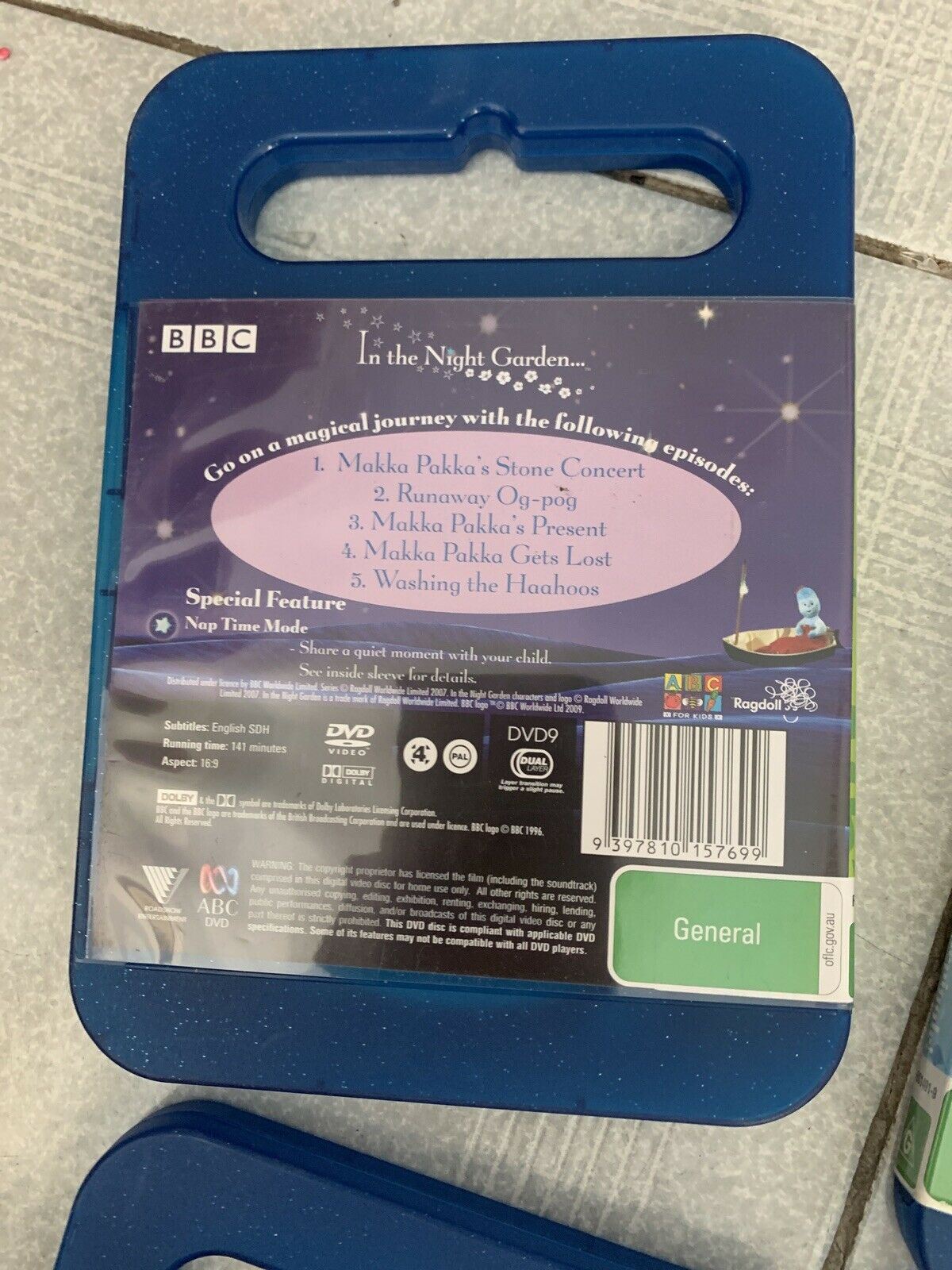 6x In the Night Garden DVD BBC Region 4