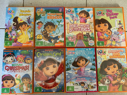 8x Dora The Explorer DVDs Region 4