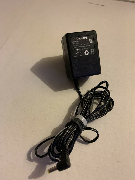 Genuine Philips AY 3170/10 AC adapter 4.5V 300mA.