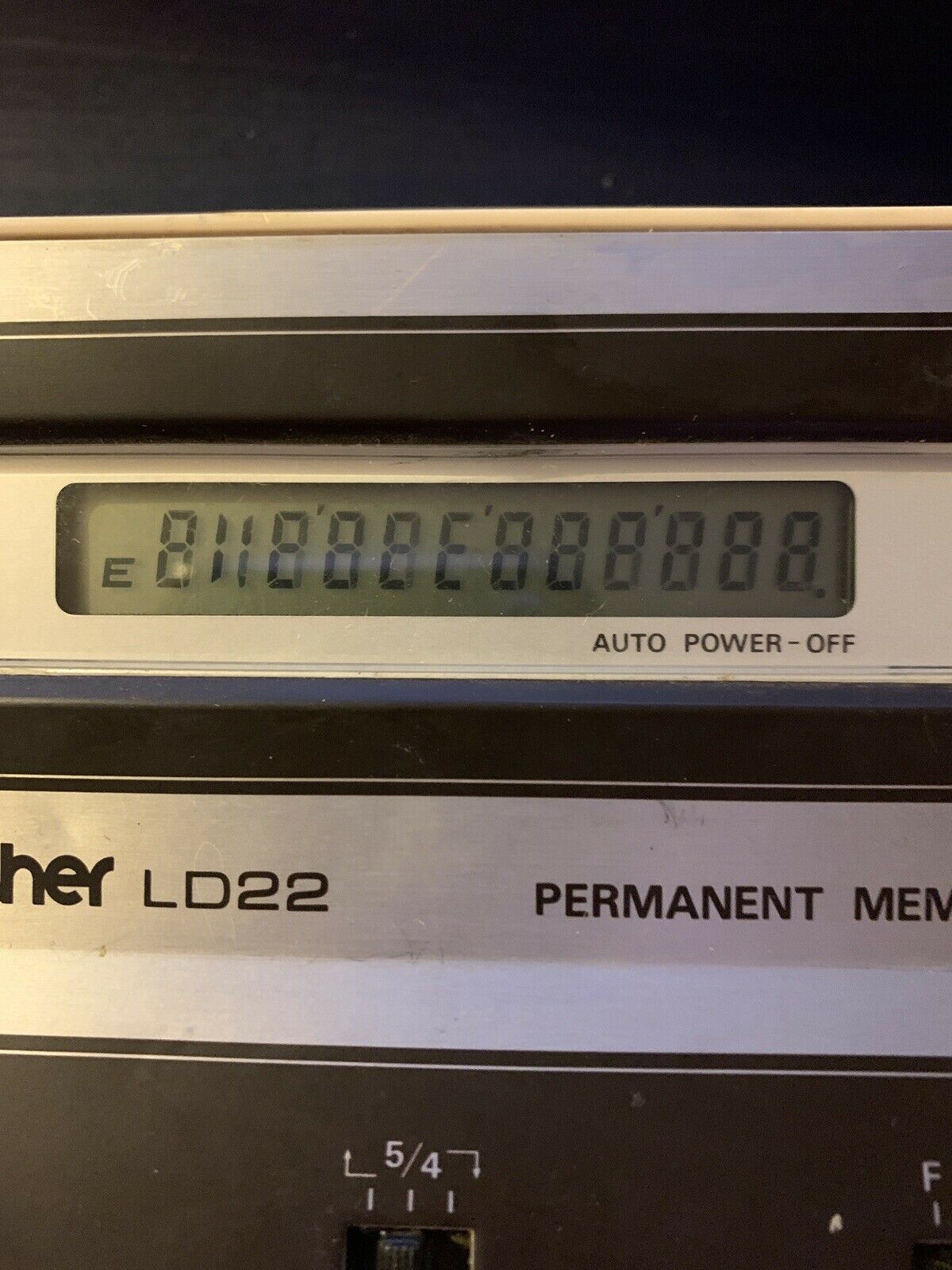 Vintage Brother LD22 Calculator