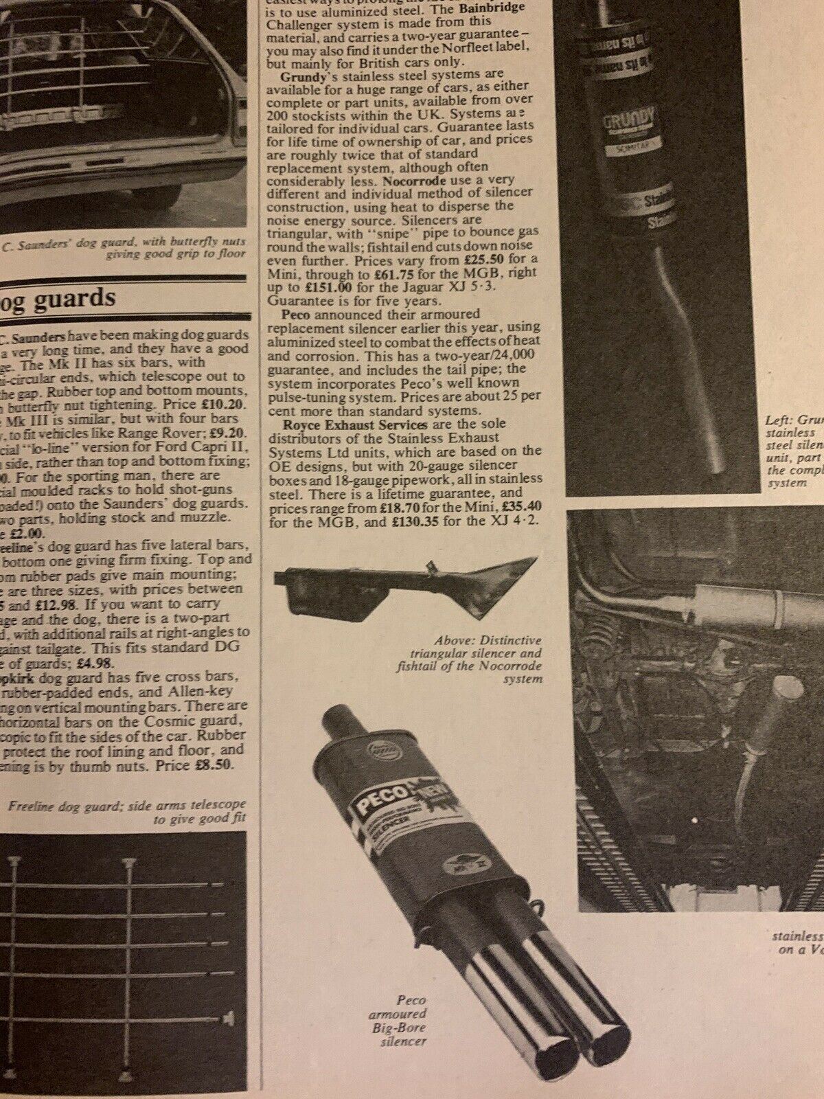 Autocar Magazine October 1975 - Ferrari 365GT4 Accessory Guide