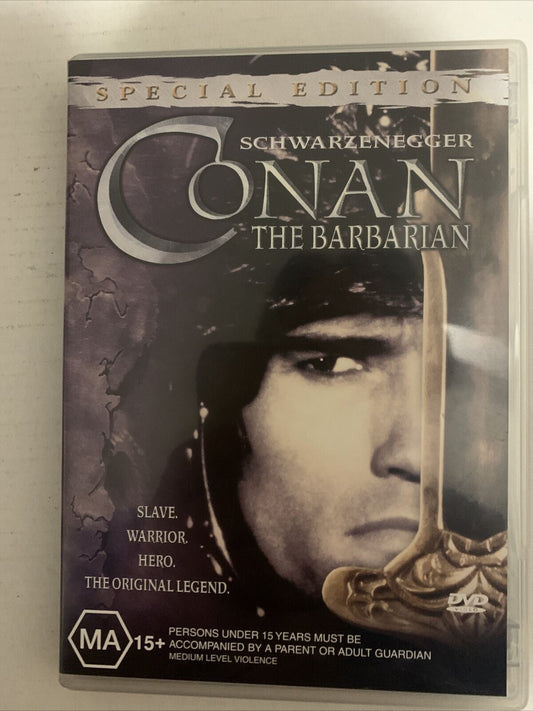 Conan The Barbarian - Special Edition (DVD, 1981) Arnold Schwarzenegger. Region4