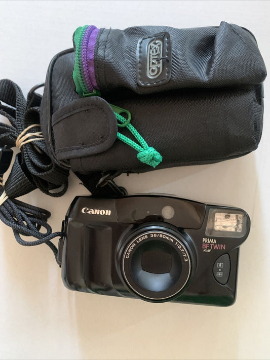 Canon Prima BF TWIN Film Camera With Carrying Case
