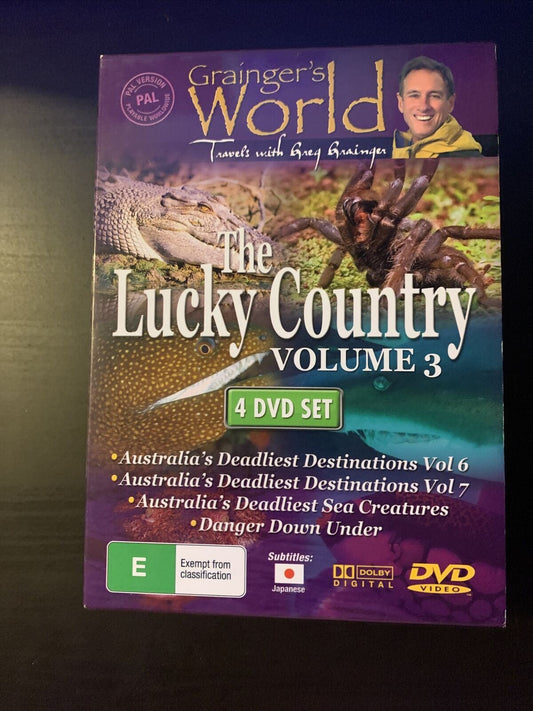 Grainger's World - The Lucky Country Volume 3 - 4-DVD DISC Set Region ALL