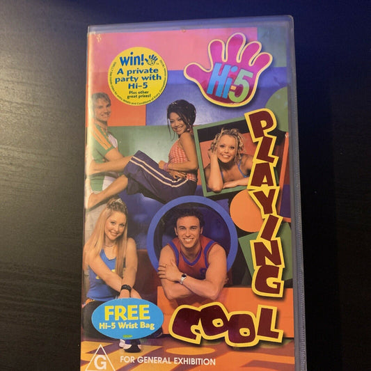 Hi-5 - Playing Cool (VHS, 2001) PAL Kellie, Tim, Charli, Kathleen &  Nathan