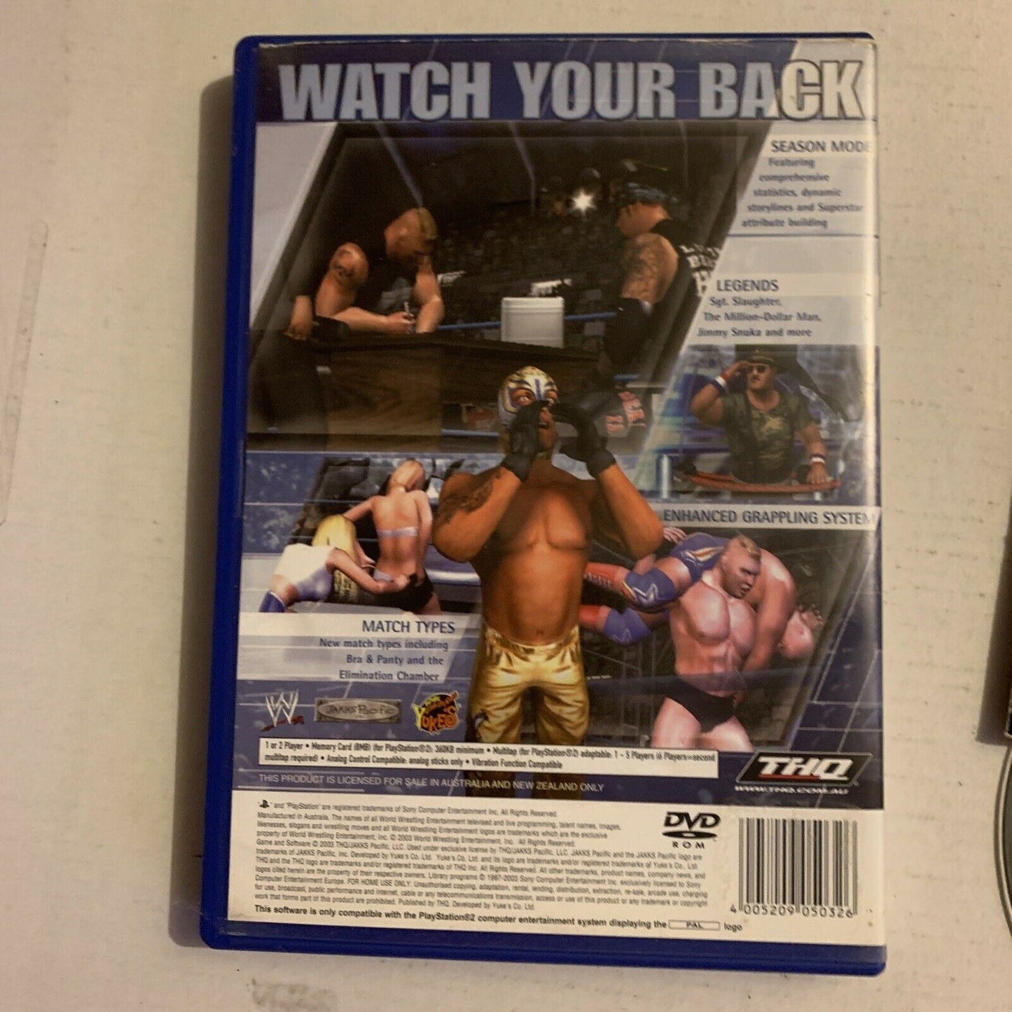 WWE SmackDown! Here Comes The Pain (PS2, 2003) THQ with Manual