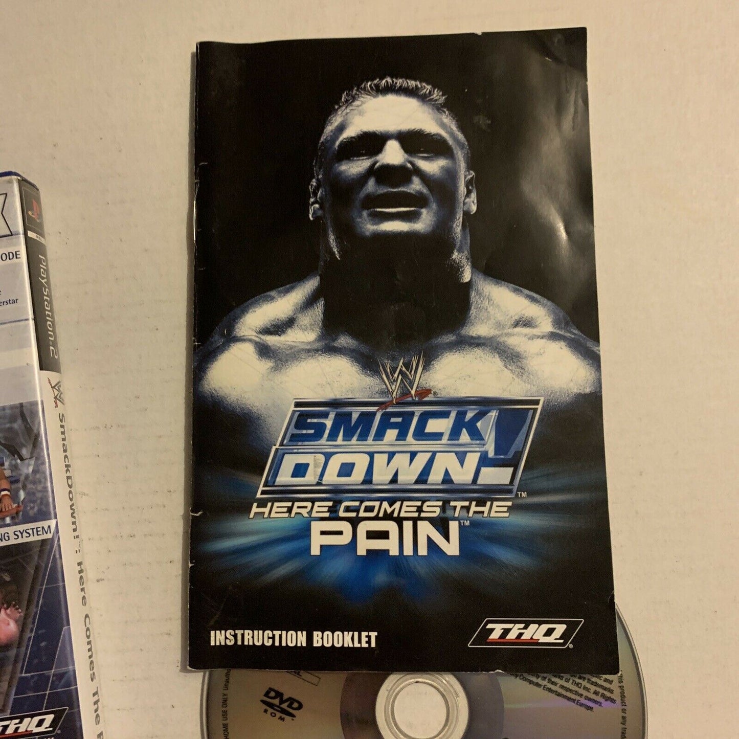 WWE SmackDown! Here Comes The Pain (PS2, 2003) THQ with Manual