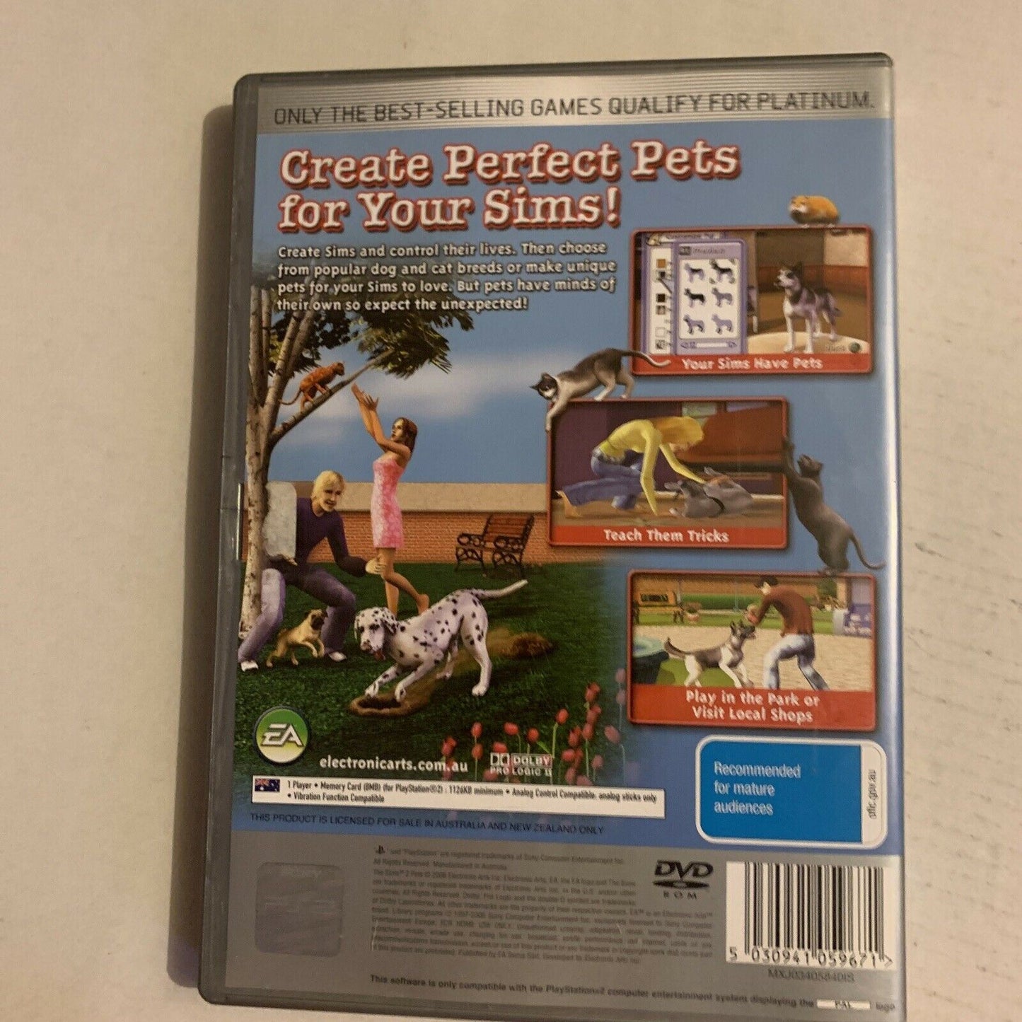 The Sims 2 Pets - PS2 - Playstation 2  With Manual